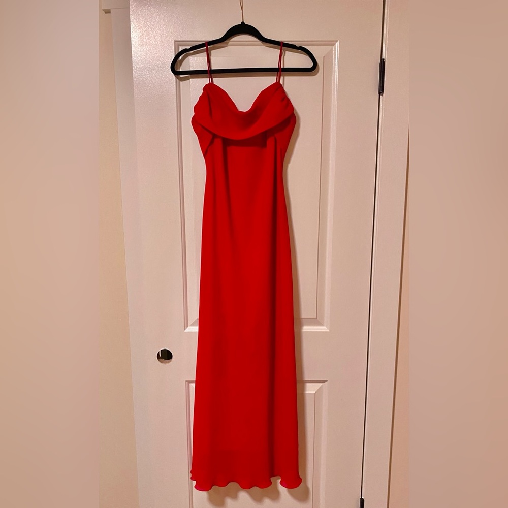 Classy Red Maxi Dress
